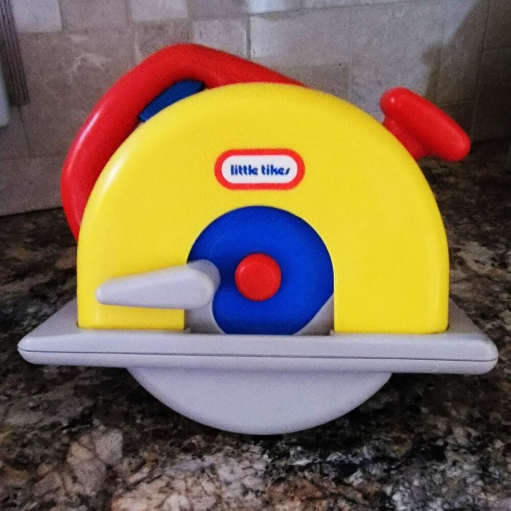Vintage Little Tikes Workbench  Circular Saw-1990s